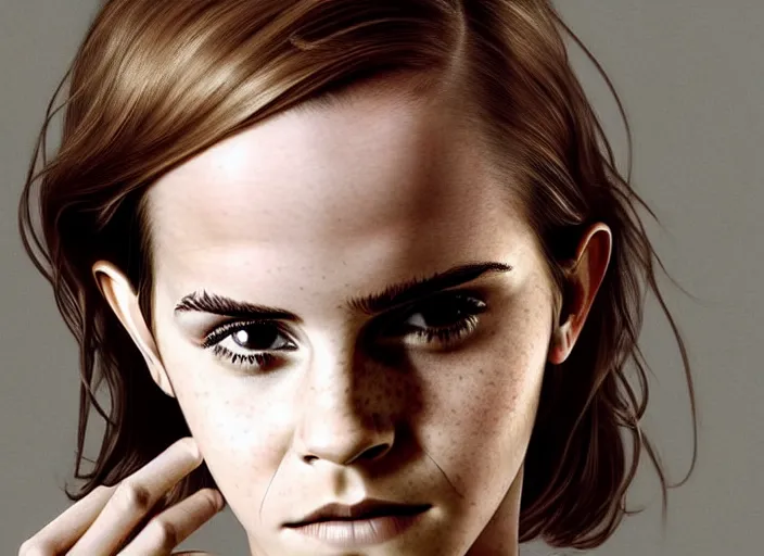 Image similar to mid shot portrait of emma watson with transparent skin, visible muscle and bones and veins and nerves and internal organs, in the style of david cronenberg, high fashion, id magazine, realistic, sharp focus, 8 k high definition, film photography, photo realistic, insanely detailed, by david kostic and stanley lau and artgerm