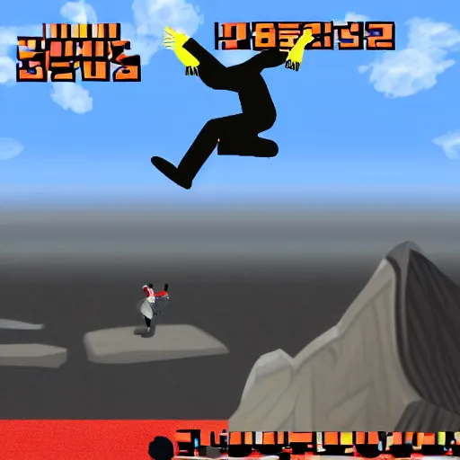 Image similar to albert einstein's pro skater for playstation 2, video game screenshot