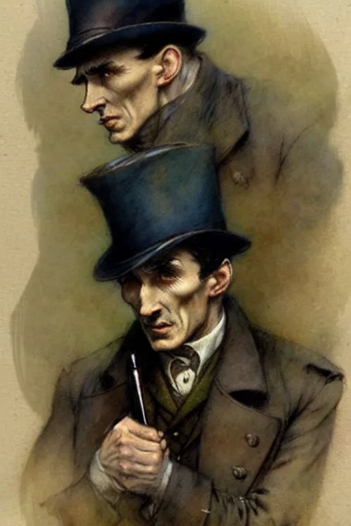 Image similar to (((((1950s sherlock holmes study . muted colors.))))) by Jean-Baptiste Monge !!!!!!!!!!!!!!!!!!!!!!!!!!!