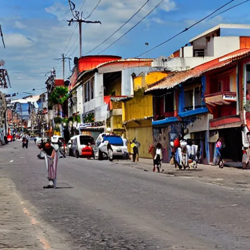 Image similar to streets of a latin american city