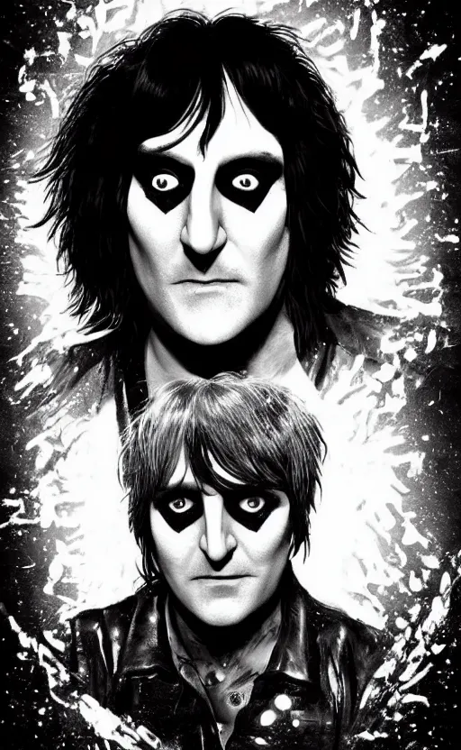 Image similar to the mighty boosh vince noir noel fielding in space, hd render, highly detailed, realistic, digital art