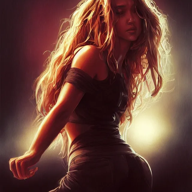 Image similar to the thing jessica alba john carpenter by stanley artgerm lau, wlop, rossdraws, frank frazetta, andrei riabovitchev, marc simonetti