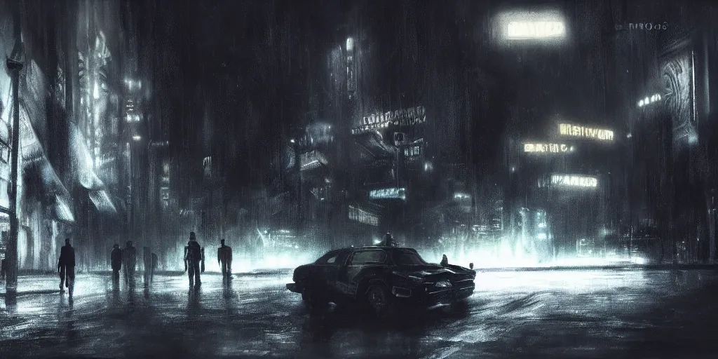 Image similar to underground black market, artstation contest winner. blade runner, dark and moody. detailed paint, photorealistic