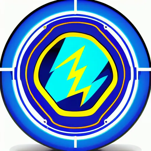 Image similar to electric hazard lightning bolt icon, highly detailed, 4K HD, vector art, cool color pallet