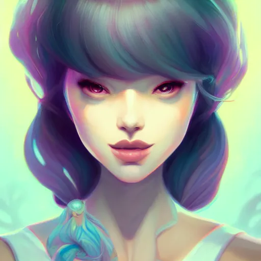 Prompt: a portrait of a beautiful model, art by lois van baarle and loish and ross tran and rossdraws and sam yang and samdoesarts, digital art, highly detailed, intricate, sharp focus, Trending on Artstation HQ, deviantart, unreal engine 5, 4K UHD image