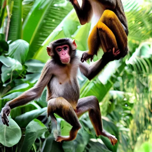 Image similar to monkey surfing on a banana