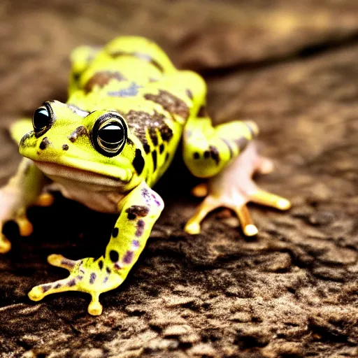 Image similar to a portrait photo of dog frog rabbit gecko, award winning photography, 5 0 mm