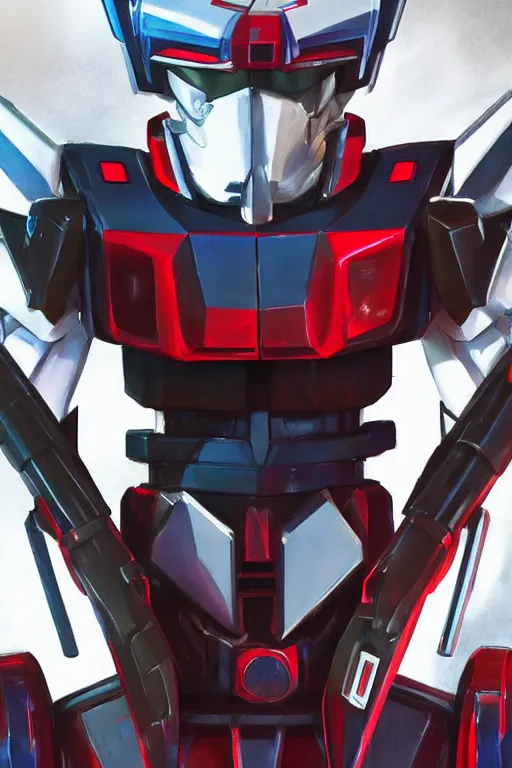 Image similar to drdisrespect as a gundam, 4 k, hd 2 0 2 2 3 d cgi rtx hdr style chrome reflexion glow fanart, global illumination ray tracing hdr fanart arstation by ian pesty by jesper ejsing pixar and disney unreal zbrush central hardmesh