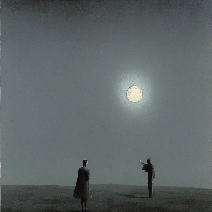 Image similar to the moon is calling me home, science fiction, Edward Hopper and James Gilleard, Zdzislaw Beksinski, highly detailed