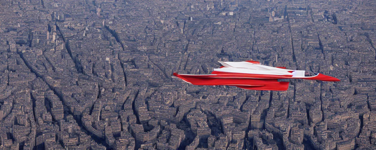 Image similar to a supersonic jet made out of spaghetti, flying above paris, canon 5 0 mm, cinematic lighting, photography, retro, film, kodachrome