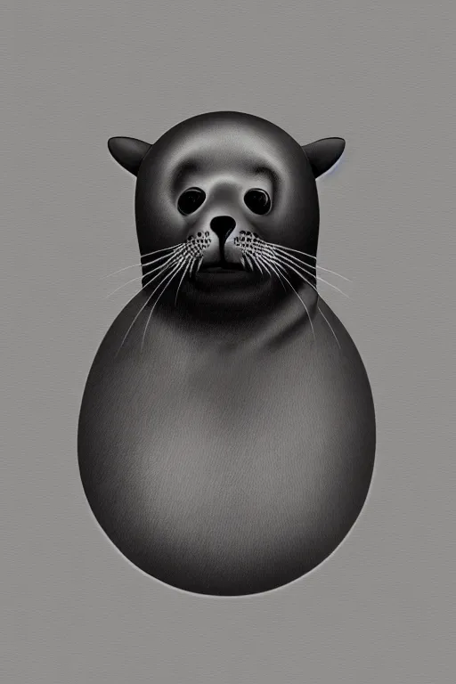 Image similar to A cute seal shown in navy uniform, digital art, extremely detailed, portrait, trending on artstation