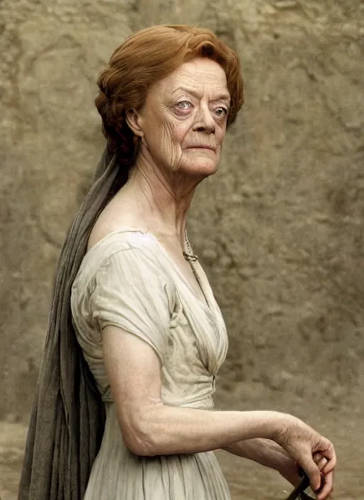 Image similar to maggie smith in game of thrones, bouguereau