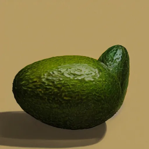 Prompt: an avocado armchair and avocado table, realistic, 8 k, extremely detailed, cgi, trending on artstation, hyper - realistic render, by greg rutkowski