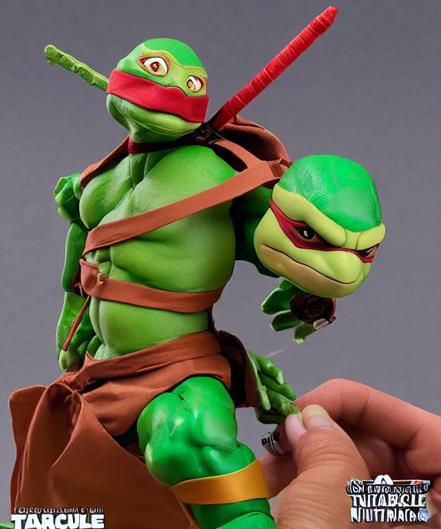 Image similar to packaging for a teenage mutant ninja turtle raphael neca toy