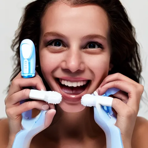 Prompt: multi - headed electric toothbrush