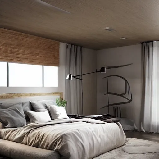 Prompt: spacious room design ideas, trending on Pinterest, volumetric light