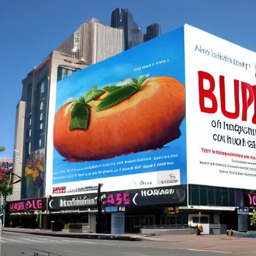 Prompt: a billboard advertising itself