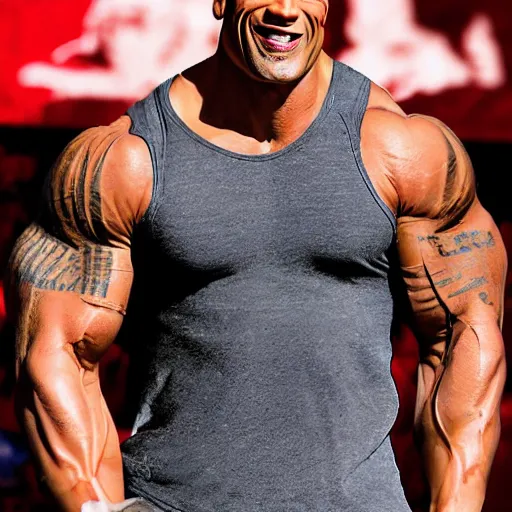 Image similar to dwayne the rock johnson by rj palmer