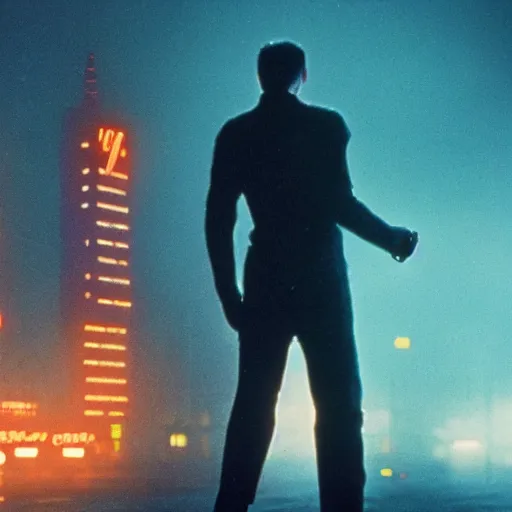 Prompt: Blade Runner with badgers
