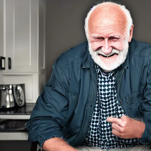 Prompt: photograph of hide the pain harold