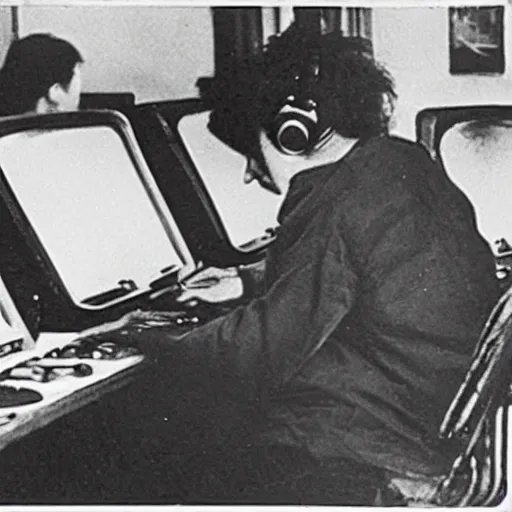 Image similar to vintage photo of albert einstein playing league of legends at an internet cafe, circa 1 6 0 0, award - winning shot