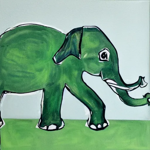 Image similar to green elephant