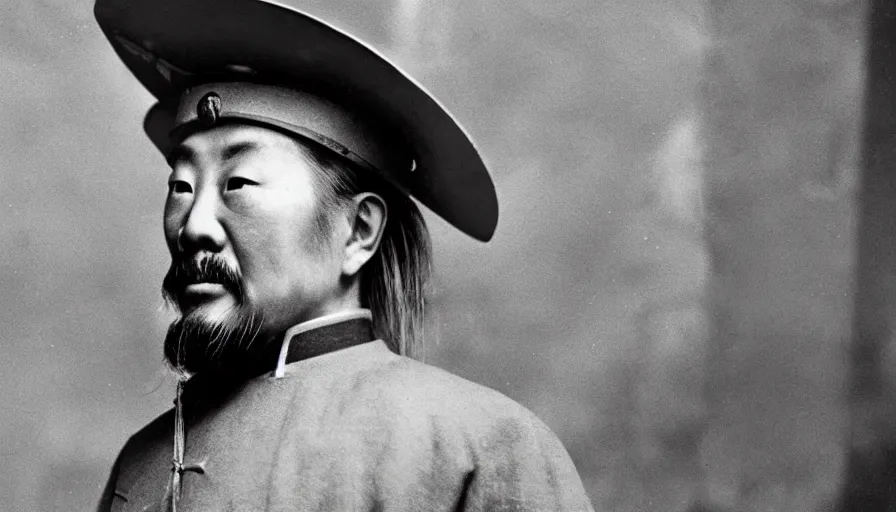 Prompt: a photograph of sun tzu, cinematic lighting