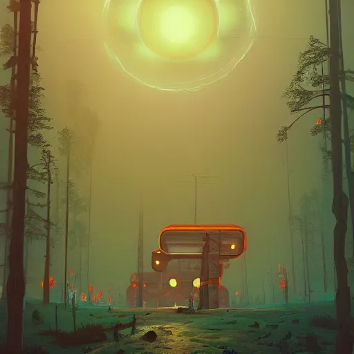 Prompt: “portal to another world by Simon Stalenhag,8k, trending on artstation, highly detailed”