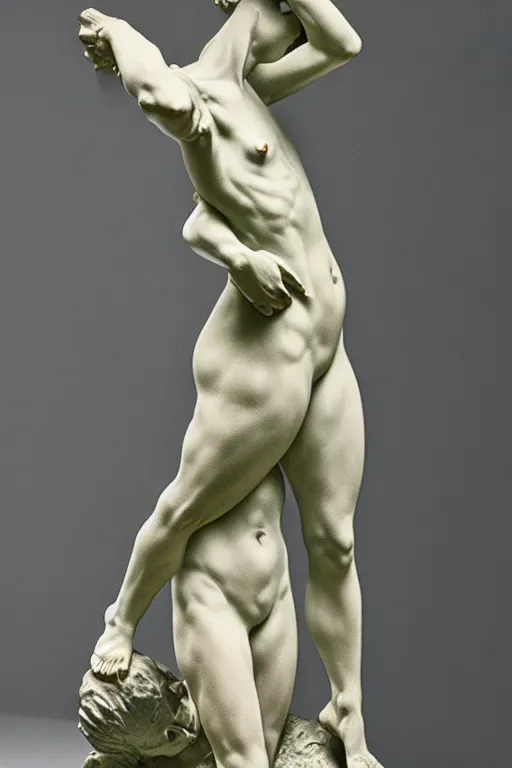 Prompt: sculpture of the light fighting the darkside of humanity by camille Claudel