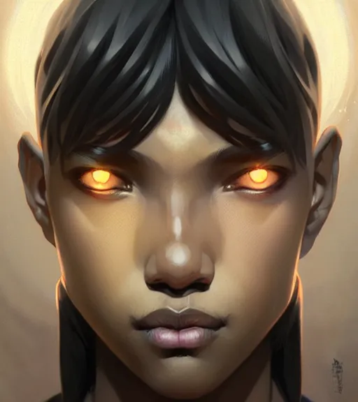 Image similar to symmetry black boy ultra detailed, intricate, anime, dynamic lighting, digital art, digital painting, art station, wlop, sharp focus, illustration, art by artgerm and greg rutkowski and alphonse mucha