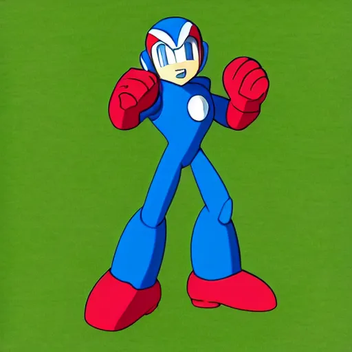 Prompt: Mega man