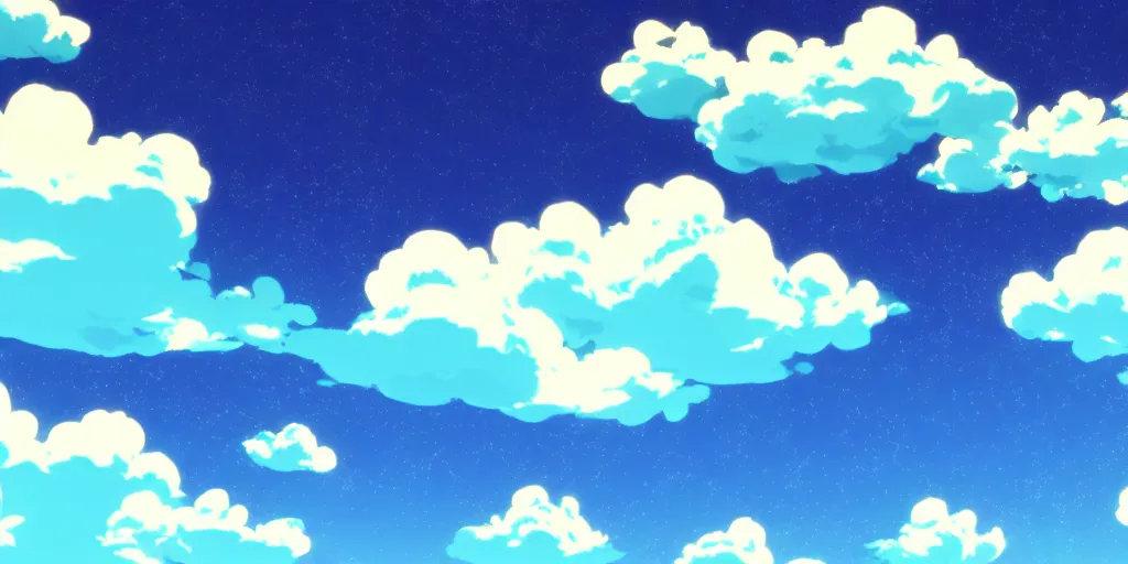 Image similar to A background for an anime-themed social media profile sky bright clouds bloom effect from Skyrim blender studio ghibli clouds