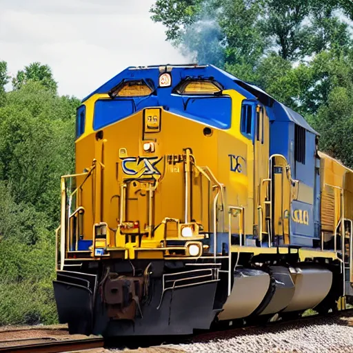 Prompt: csx locomotive joe biden