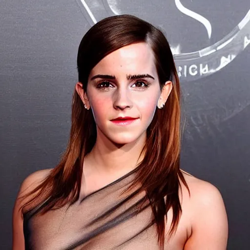 Image similar to still photohraph of an emma watson and kim kardashian hybrid