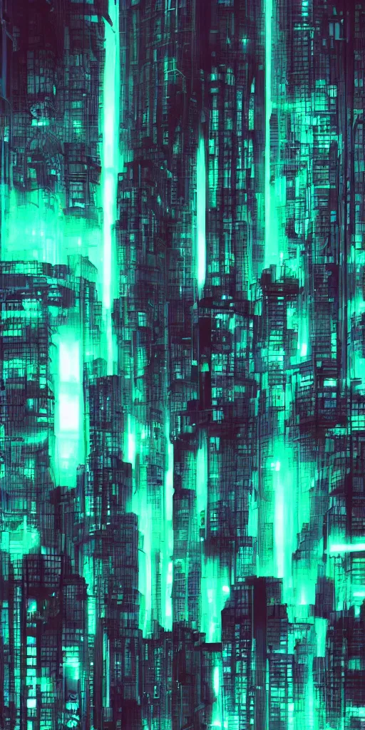 Image similar to cyberpunk cellphone wallpaper, simple and clean design, graphic design, dark colors, dark blue, neon, UI