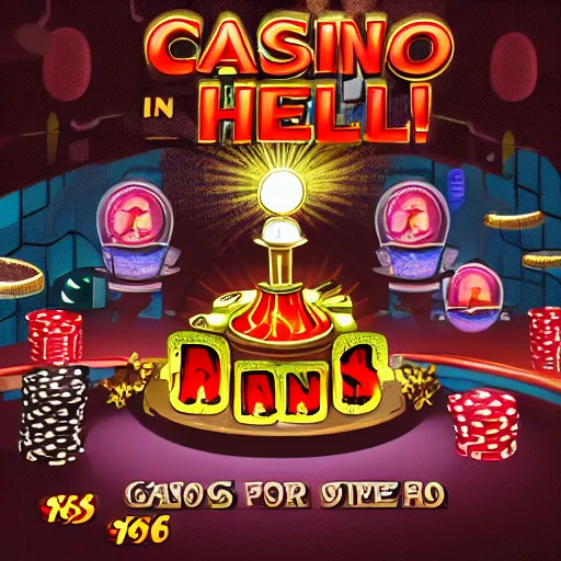 Image similar to casino in Hell