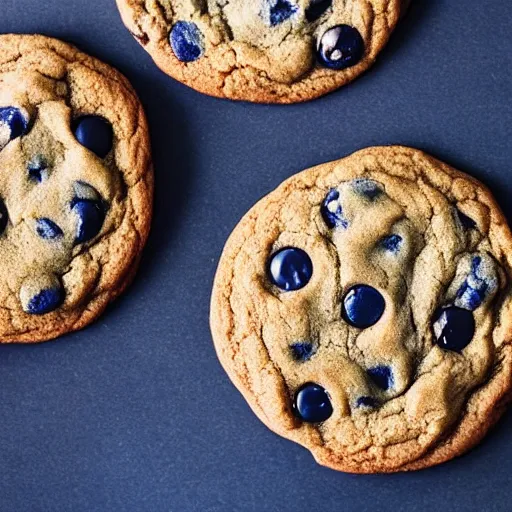 Image similar to blue chocolate chip cookie