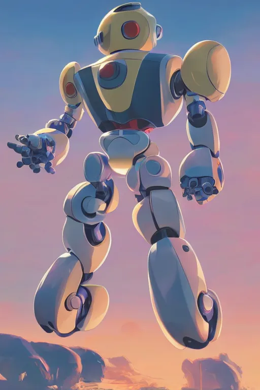 Image similar to metabots medabots medarotto medarot robot minimalist comics, behance hd by jesper ejsing, by rhads, makoto shinkai and lois van baarle, ilya kuvshinov, rossdraws global illumination ray tracing hdr radiating a glowing aura