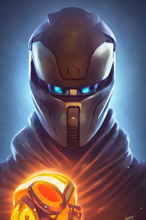 Image similar to epic mask helmet robot ninja portrait stylized as fornite style game design fanart by concept artist gervasio canda, behance hd by jesper ejsing, by rhads, makoto shinkai and lois van baarle, ilya kuvshinov, rossdraws global illumination radiating a glowing aura global illumination ray tracing hdr render in unreal engine 5