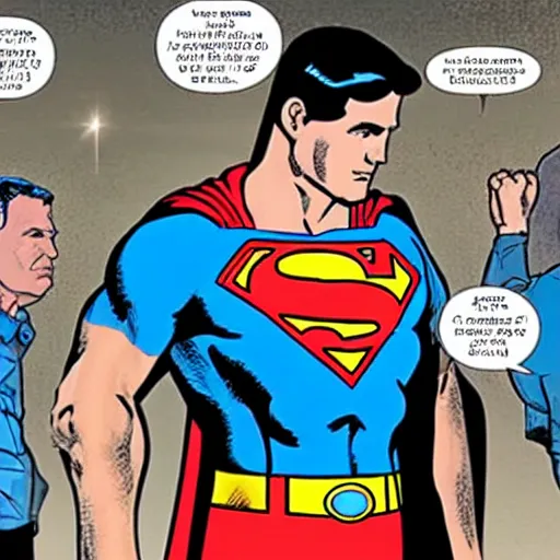 Image similar to photo of superman with the face of benjamin netanyahu