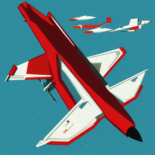 Prompt: fighter jet album art, cover art, poster