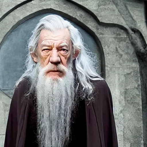 Prompt: ian mckellen as dumbledore in harry potter