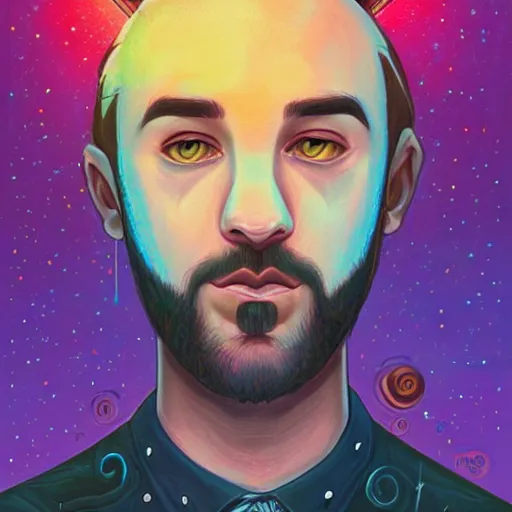 Image similar to A new dawn from the darkness, male portrait, mental health, psychology, Concept Art, Detailed, a masterpiece by Jeremiah Ketner