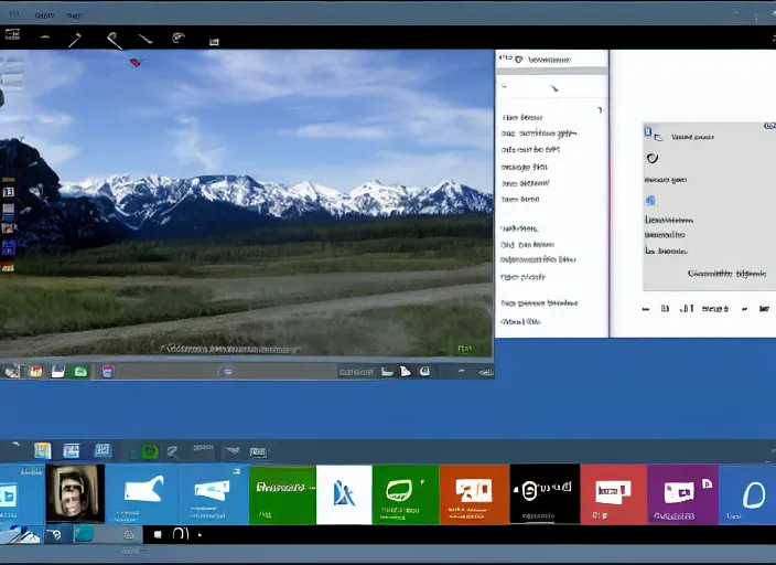 Prompt: microsoft windows 1. 0 1 desktop, screenshot