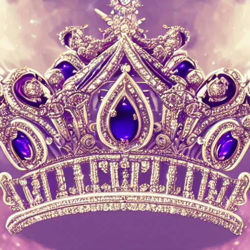 Image similar to a beautiful photorealistic queen's crown design made of platinum glowing in sparkles with heavenly notes neo rococo, diamond and ruby, highly detailed sailor moon aesthetic, fantasy, intricate, elegant, highly detailed, digital painting, artstation, concept art, matte, sharp focus, illustration, in the style of aetherpunk