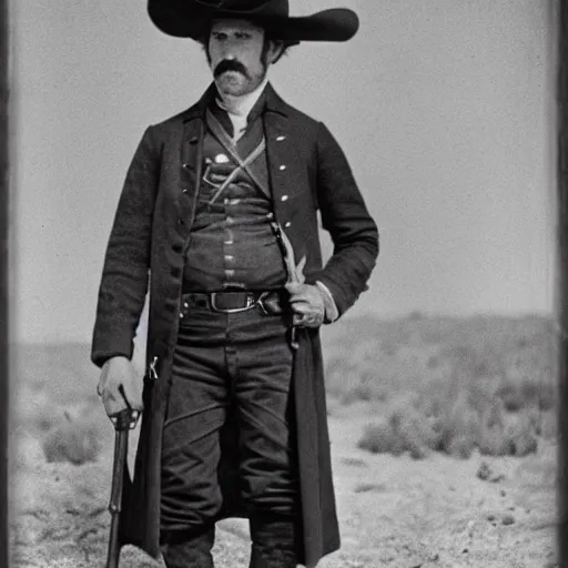 Prompt: will farrell in the old west, 1 8 0 0 s, historical image, crisp, highly detailed, high resolution