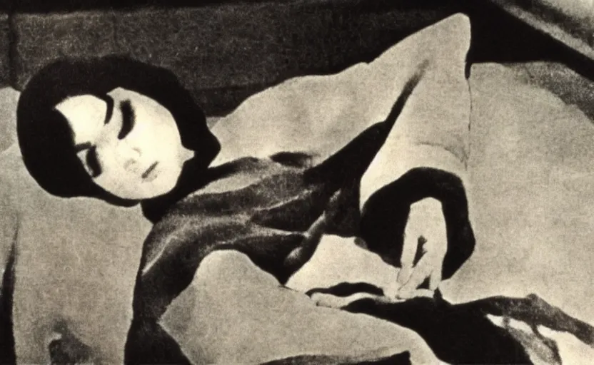 Image similar to a woman, screenshot from a 1 9 6 0 s japanese art house film