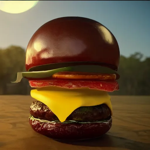 Image similar to humanburger, 8k ultra realistic, award winning, unreal engine 5, masterpiece commerical, advertisement