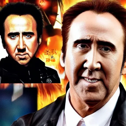 Prompt: nicolas cage as naruto