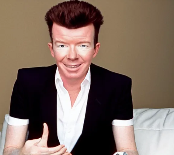 Prompt: rick astley getting rick rolled
